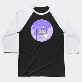 A ghost reads a sign that says sometimes mistakes are fun damental Baseball T-Shirt